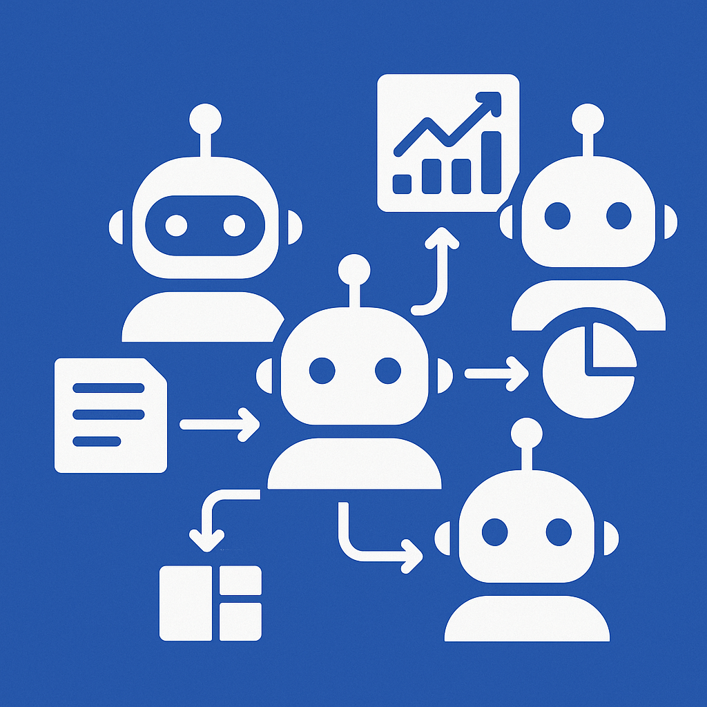 Collaborative AI agents working together